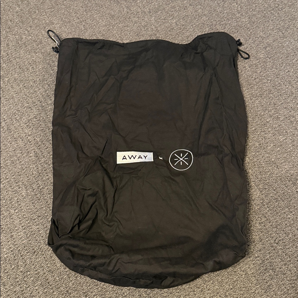 Away Luggage Dust Bag Black Embroidered W Dwyane Wade Way Of Wade Logo